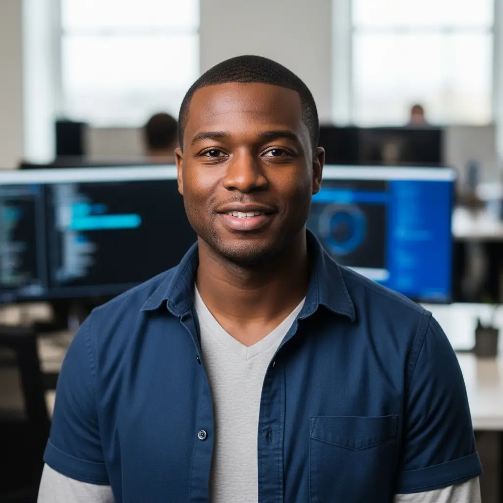 Illustrative developer portrait